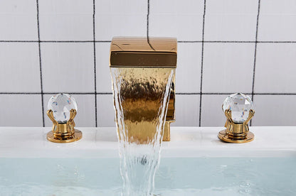 Waterfall Bathroom Basin Faucet - Hot/Cold Mixer