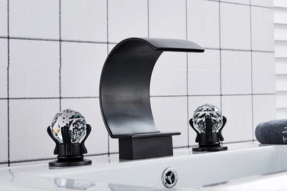 Waterfall Bathroom Basin Faucet - Hot/Cold Mixer