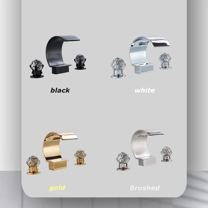 Waterfall Bathroom Basin Faucet - Hot/Cold Mixer