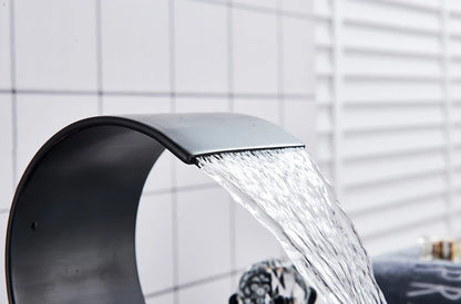 Waterfall Bathroom Basin Faucet - Hot/Cold Mixer