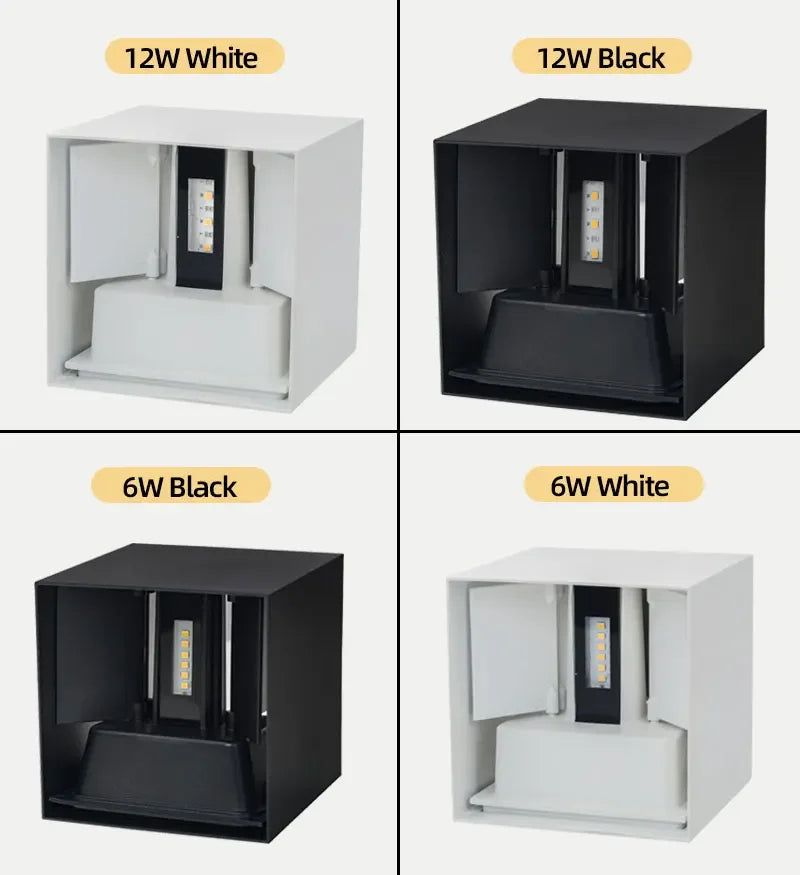 Waterproof Aluminum LED Wall Lamp - Outdoor & Indoor Lighting