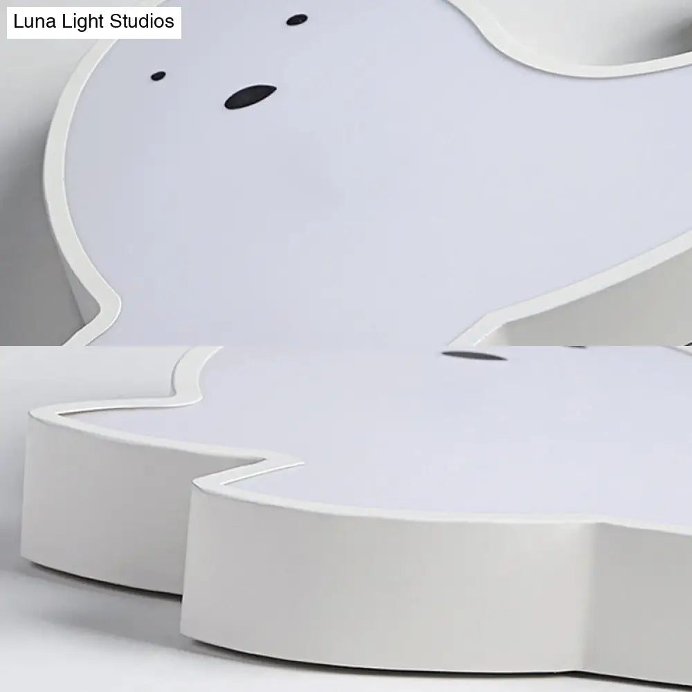 DecorBites™ DecorBites™ Whimsical Dolphin LED Ceiling Light in White – Perfect for Baby Room Décor!