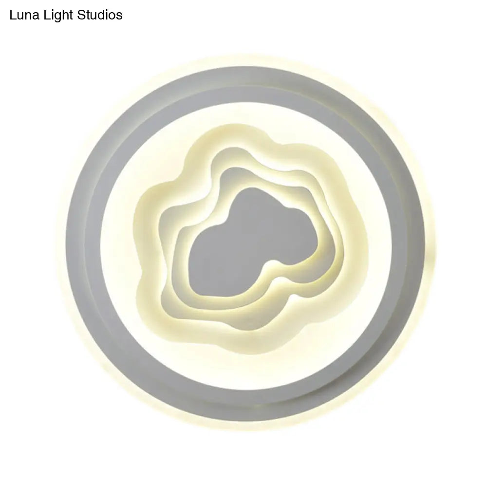 DecorBites™ DecorBites™ White Acrylic LED Ceiling Lamp for Living Room & Bedroom