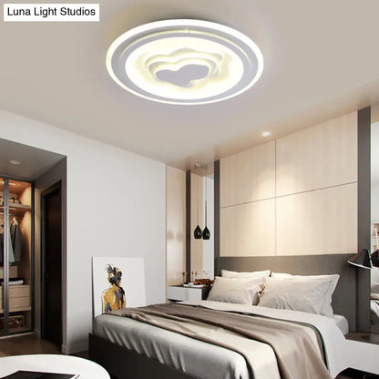 DecorBites™ DecorBites™ White Acrylic LED Ceiling Lamp for Living Room & Bedroom