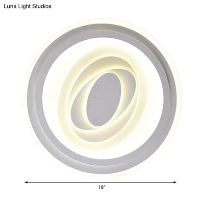 DecorBites™ DecorBites™ White Acrylic LED Ceiling Lamp for Living Room & Bedroom