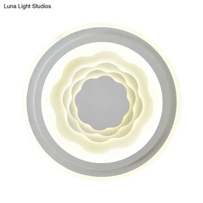 DecorBites™ DecorBites™ White Acrylic LED Ceiling Lamp for Living Room & Bedroom