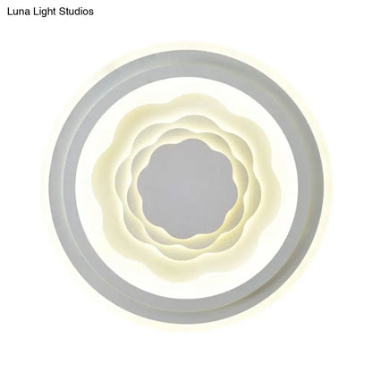 DecorBites™ DecorBites™ White Acrylic LED Ceiling Lamp for Living Room & Bedroom