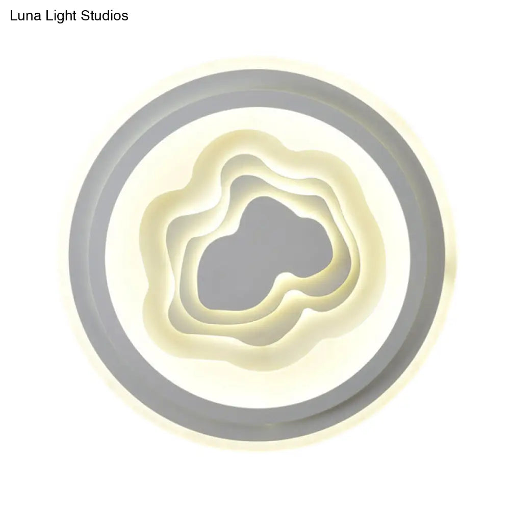 DecorBites™ DecorBites™ White Acrylic LED Ceiling Lamp for Living Room & Bedroom