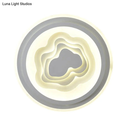 DecorBites™ DecorBites™ White Acrylic LED Ceiling Lamp for Living Room & Bedroom