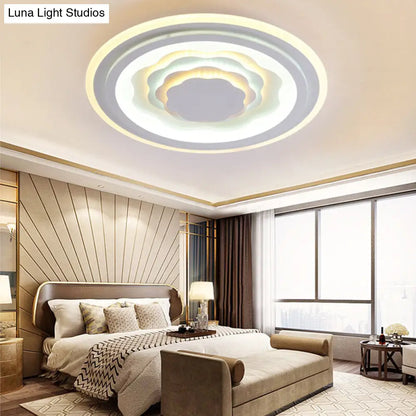 DecorBites™ DecorBites™ White Acrylic LED Ceiling Lamp for Living Room & Bedroom