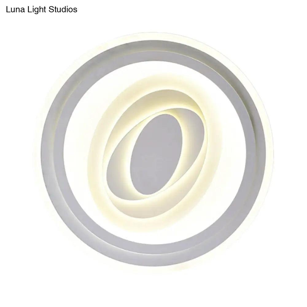 DecorBites™ DecorBites™ White Acrylic LED Ceiling Lamp for Living Room & Bedroom