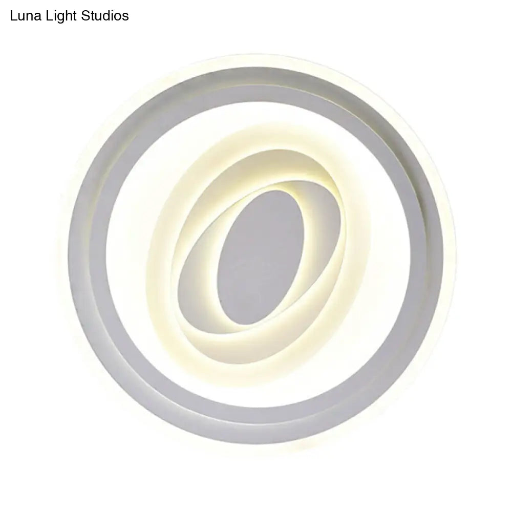 DecorBites™ DecorBites™ White Acrylic LED Ceiling Lamp for Living Room & Bedroom