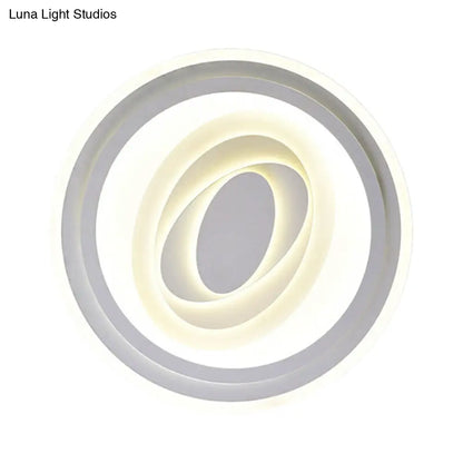 DecorBites™ DecorBites™ White Acrylic LED Ceiling Lamp for Living Room & Bedroom