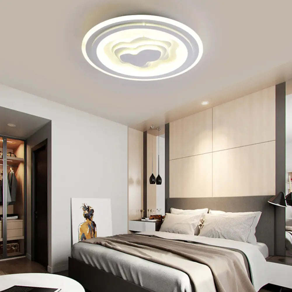 DecorBites™ DecorBites™ White Acrylic LED Ceiling Lamp for Living Room & Bedroom