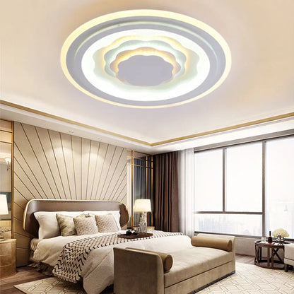 DecorBites™ DecorBites™ White Acrylic LED Ceiling Lamp for Living Room & Bedroom