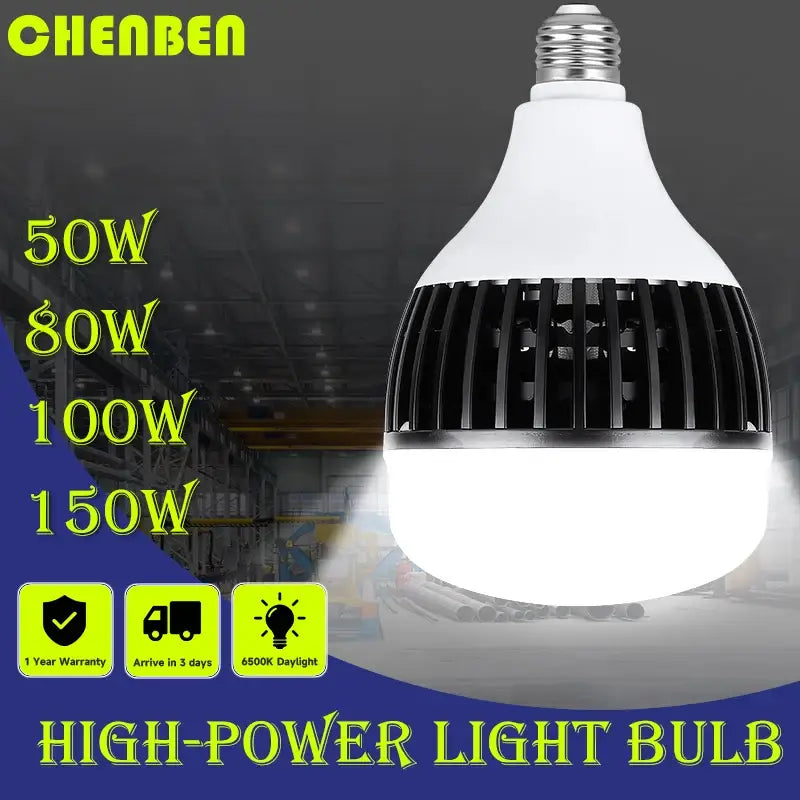 White and black decorbites 100w e27 led bulb with ribbed heat sink for high power kitchen lighting