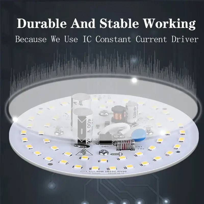 White circular led light board with yellow leds and components for decorbites 100w e27 led bulb kitchen high power light