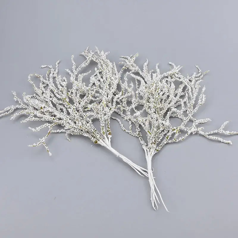 White and gold glitter artificial branches home decor featuring white glittery faux coral with gold accents for living room decorbites artificial branches
