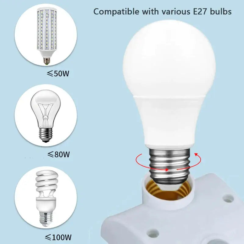 White led bulb with frosted glass finish and e27 screw base for decorbites infrared motion sensor bedroom lamp holder