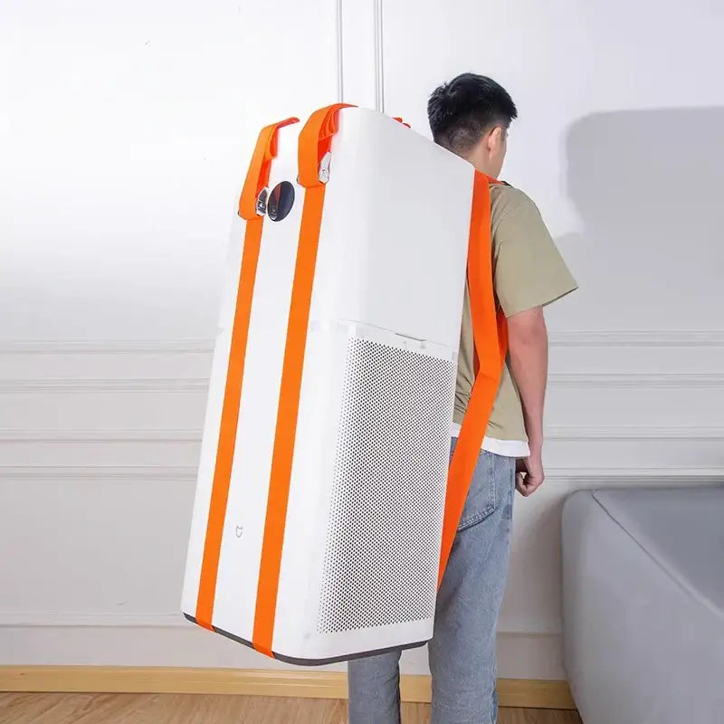 White and orange decorbites furniture lifting straps designed as carrying belt for mi air purifier 3c model
