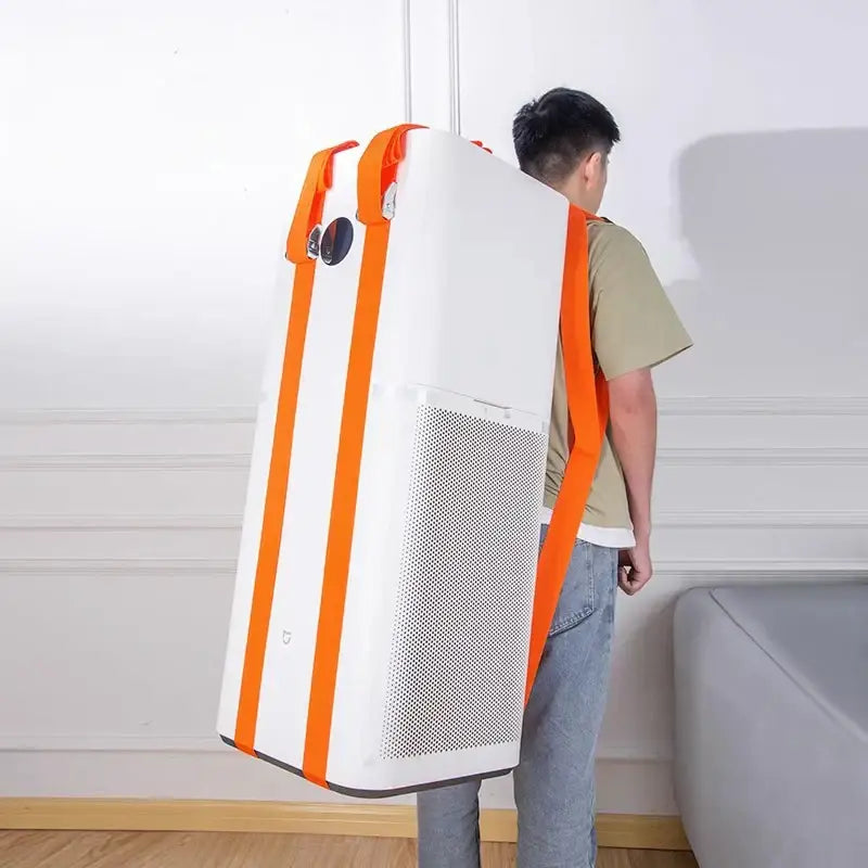 White and orange furniture lifting straps carrying strap designed for xiaomi air purifier by decorbites furniture lifting straps