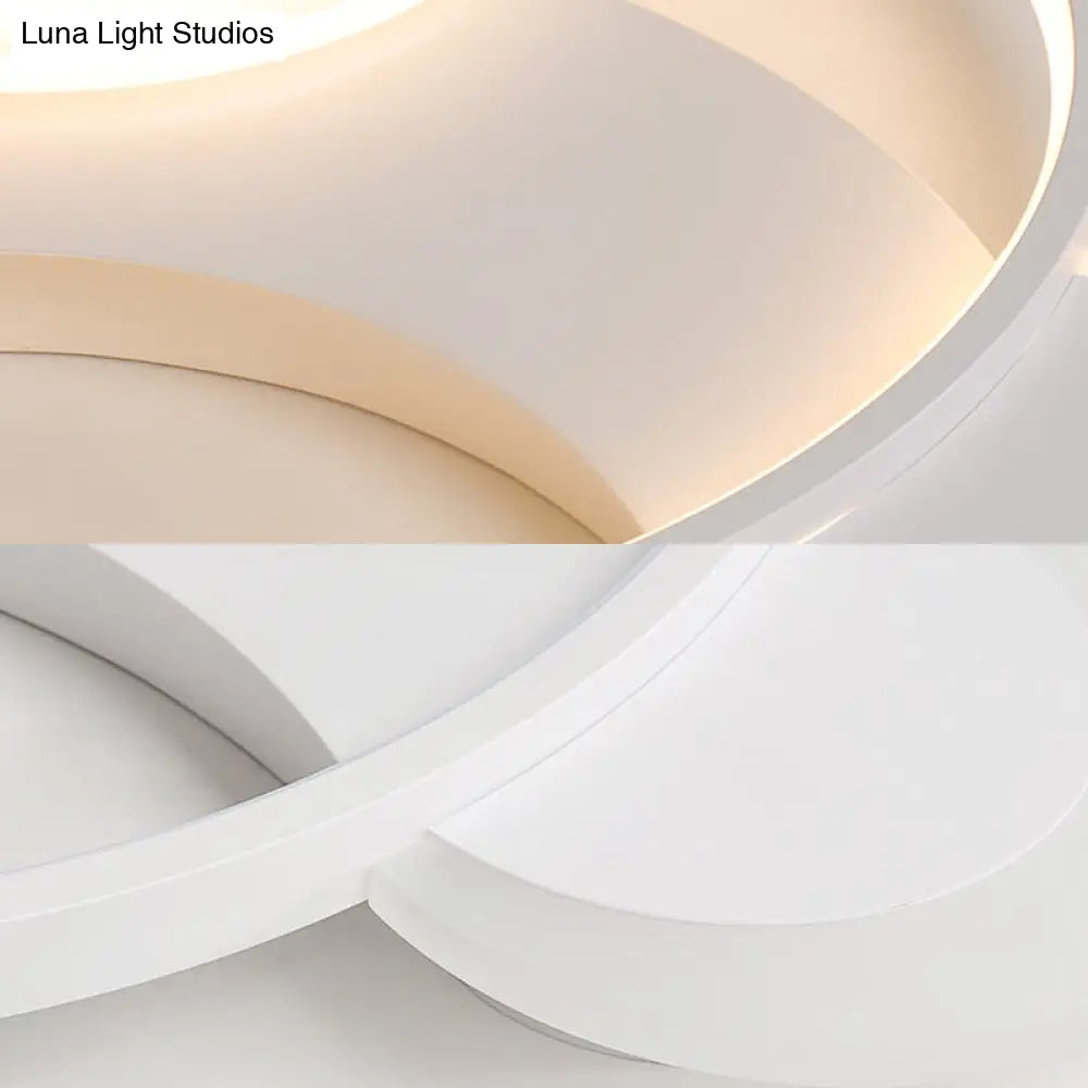 DecorBites™ DecorBites™ White Bear Face Kindergarten Ceiling Light - Acrylic Animal Lamp