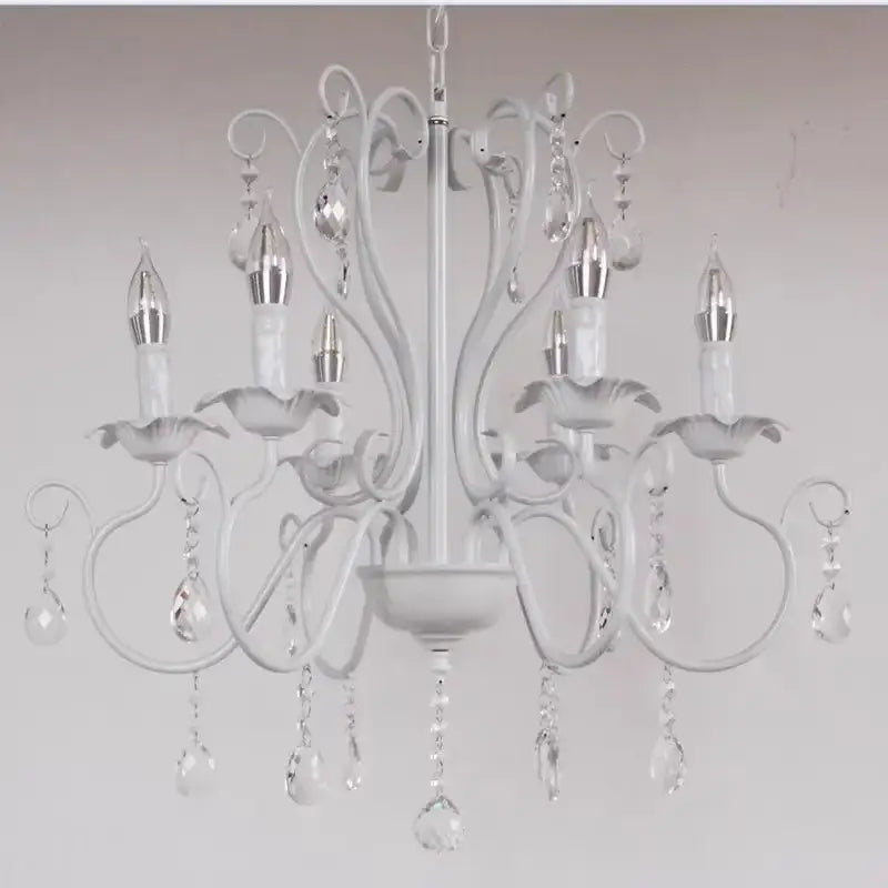 White and black metal chandelier with crystal pendants featuring ornate white crystal droplets for dining room decorbites black white