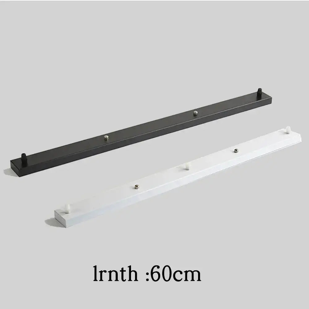 White and black wall-mounted coat racks with 60cm hooks complement decorbites ceiling mount pendant light canopy