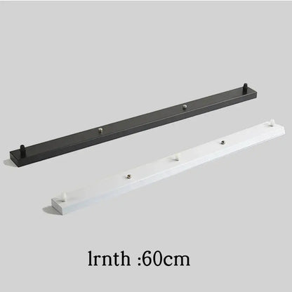 White and black wall-mounted coat racks with 60cm hooks complement decorbites ceiling mount pendant light canopy