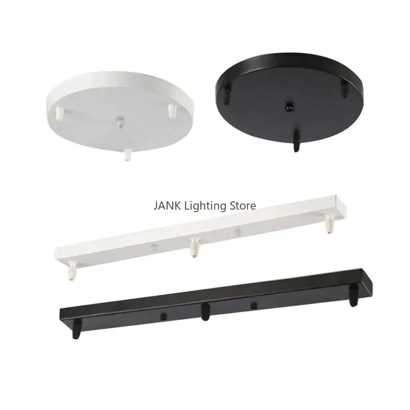 White and black pendant light ceiling mount canopy with hooks featuring circular and rectangular designs for dining room decorbites ceiling mount