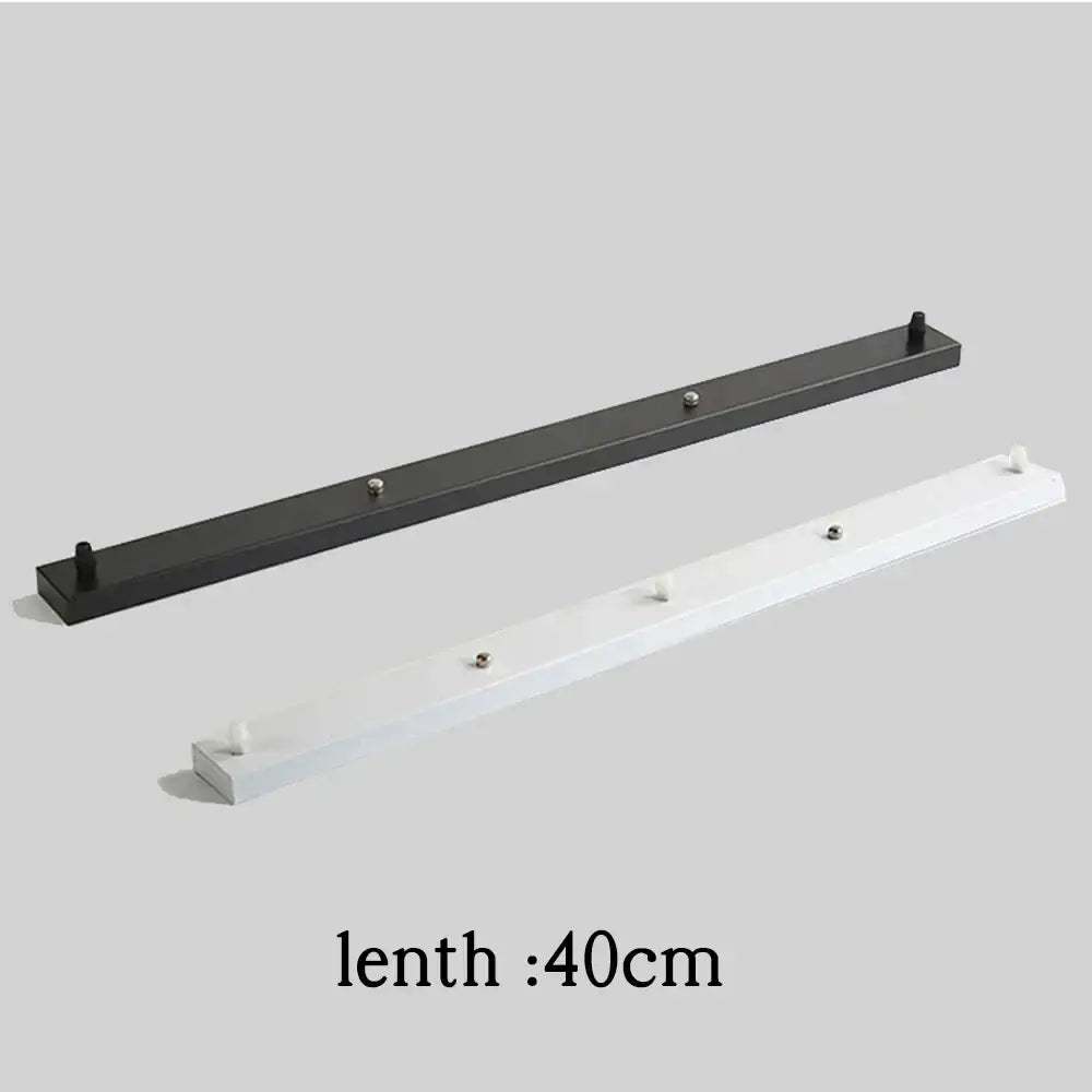 Black and white wall-mounted coat racks with hooks 40cm long complement decorbites ceiling mount pendant light canopy