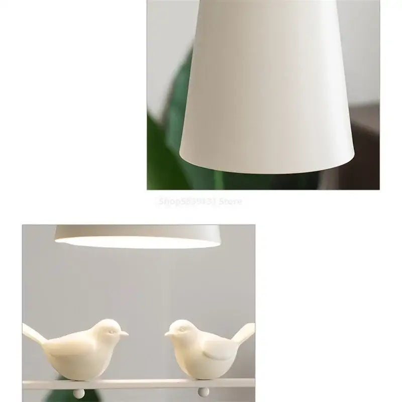 White ceramic bird led pendant light with sleek minimalist design for dining room decorbites bird led pendant light