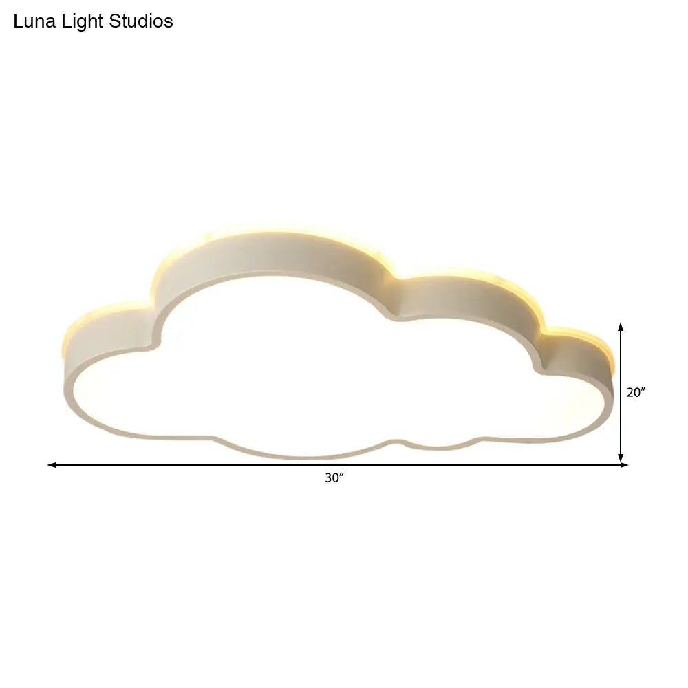 DecorBites™ DecorBites™ White Cloud Slim LED Ceiling Light - Elegant & Modern Aesthetic for Adult & Baby Room