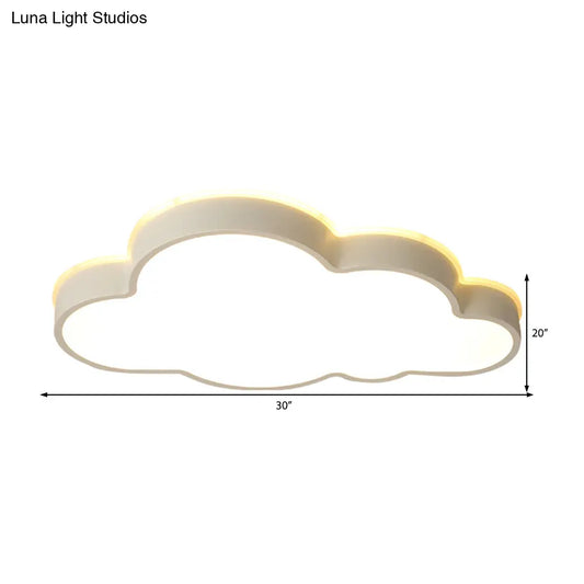 DecorBites™ DecorBites™ White Cloud Slim LED Ceiling Light - Elegant & Modern Aesthetic for Adult & Baby Room