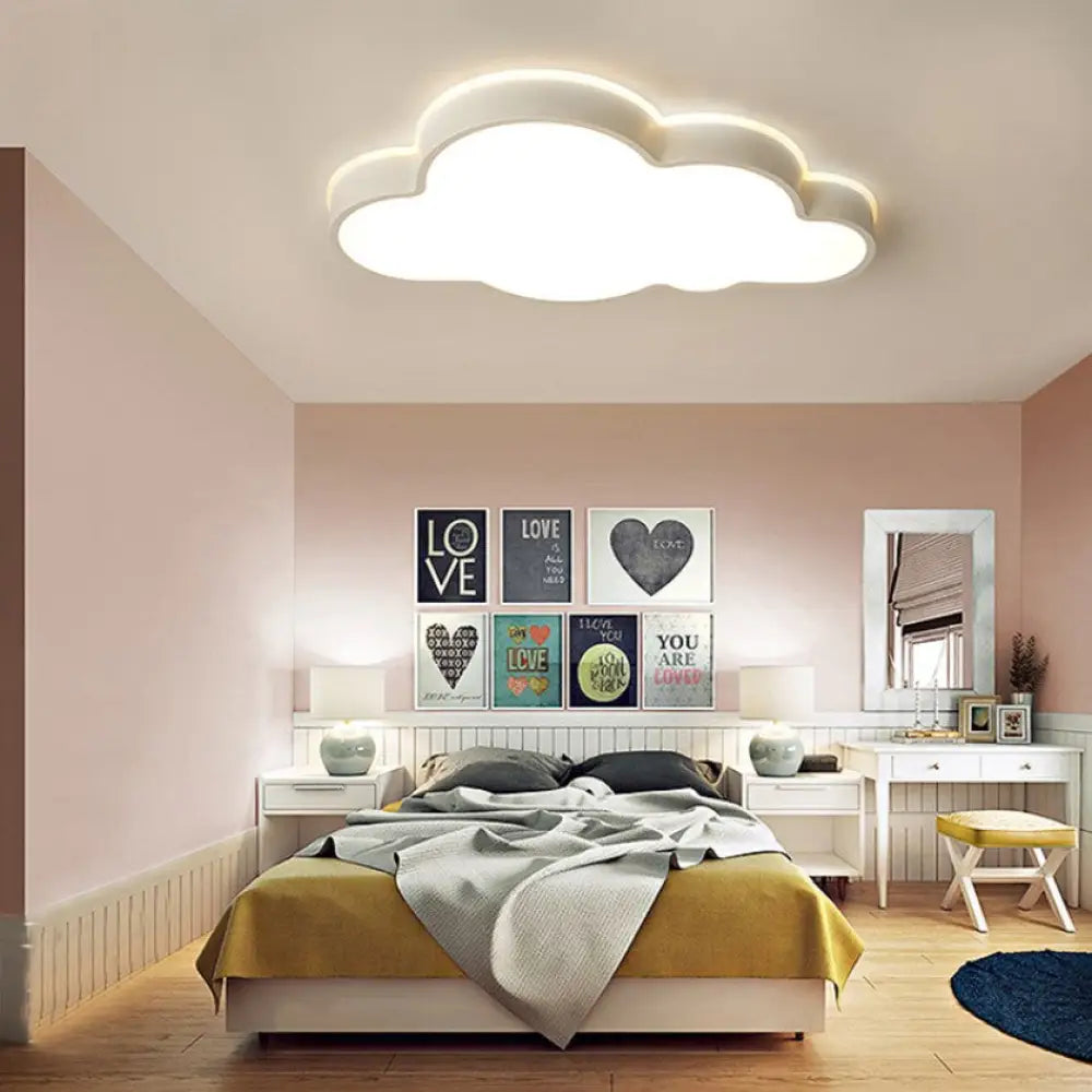DecorBites™ DecorBites™ White Cloud Slim LED Ceiling Light - Elegant & Modern Aesthetic for Adult & Baby Room