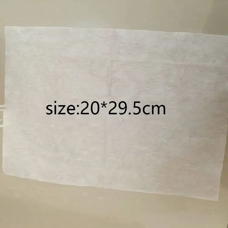 White electrostatic dust removal cloth 100pcs pack off-white textured fabric wipe 20 by 29.5 cm for dust removal
