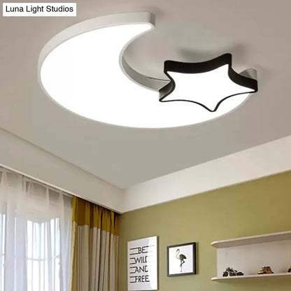 DecorBites™ DecorBites™ White Flush Mount Sky View Ceiling Lamp for Child Bedroom