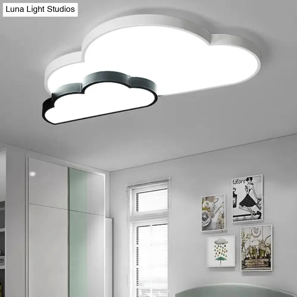 DecorBites™ DecorBites™ White Flush Mount Sky View Ceiling Lamp for Child Bedroom