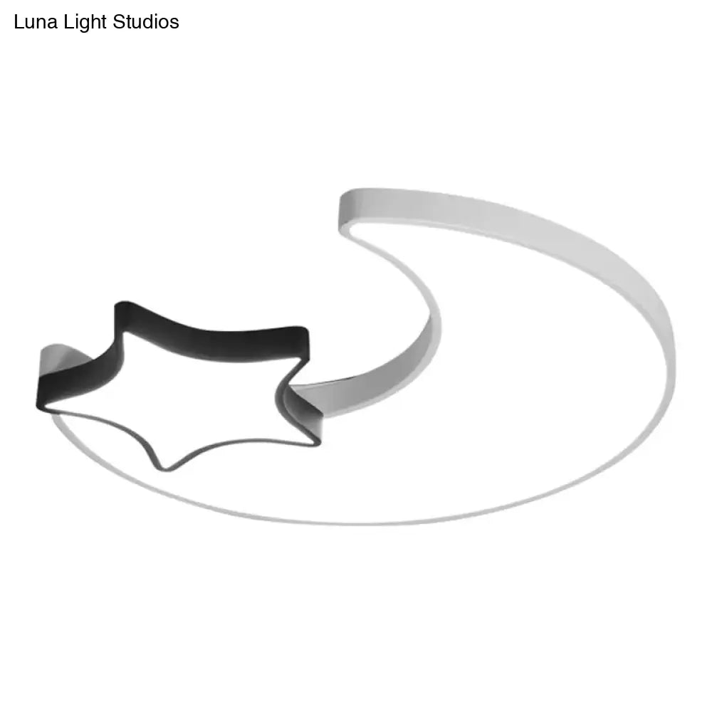 DecorBites™ DecorBites™ White Flush Mount Sky View Ceiling Lamp for Child Bedroom