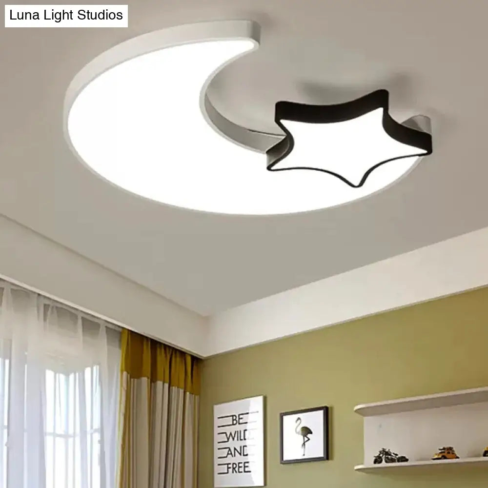 DecorBites™ DecorBites™ White Flush Mount Sky View Ceiling Lamp for Child Bedroom
