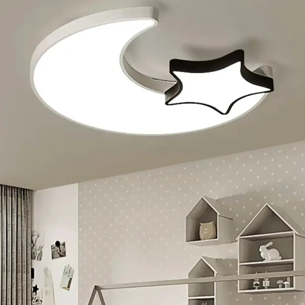 DecorBites™ DecorBites™ White Flush Mount Sky View Ceiling Lamp for Child Bedroom