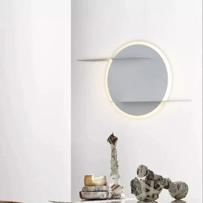 DecorBites™ DecorBites™ White/Grey Wall Mounted LED Sconce for Contemporary Bedroom Décor