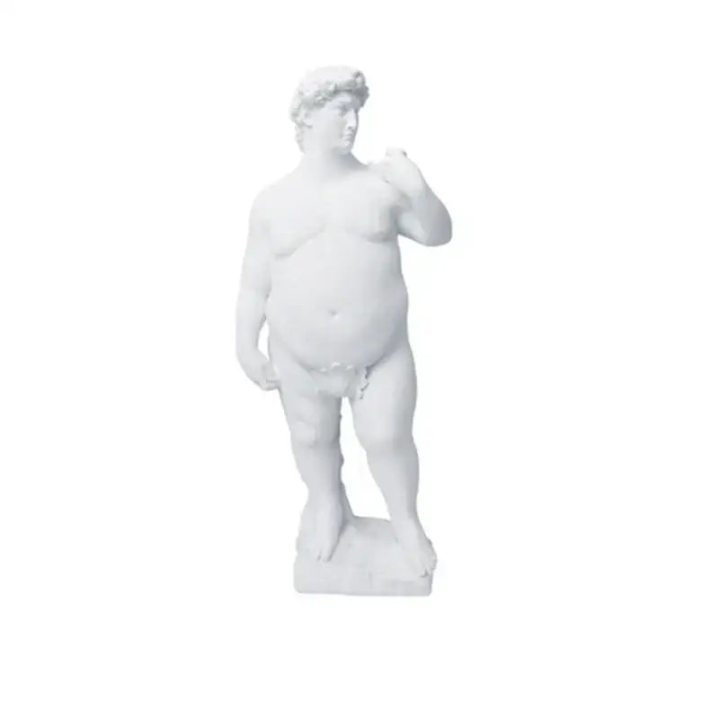 White marble statue of venus resembling an abstract human body decorbites resin sculpture for living room decor