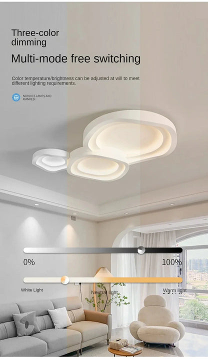 White LED Ceiling Lamps - Modern Minimalist Home Decor