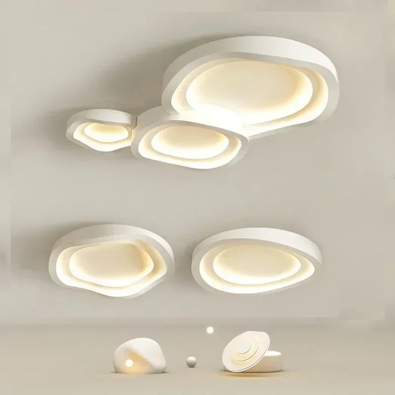 White LED Ceiling Lamps - Modern Minimalist Home Decor