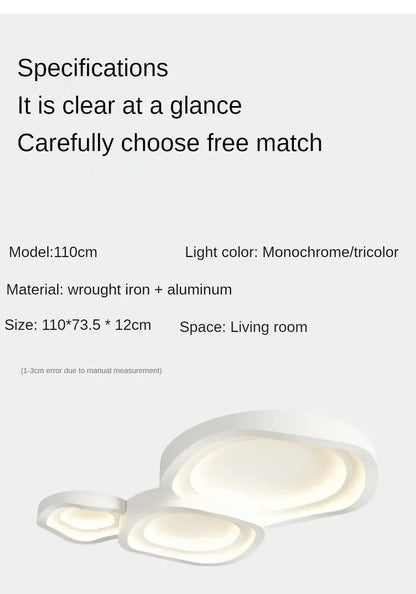 White LED Ceiling Lamps - Modern Minimalist Home Decor