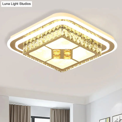 DecorBites™ DecorBites™ White LED Wide Ceiling Mount Flush Light Fixture - 14"/19.5"/23.5" Width