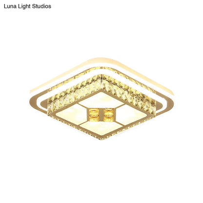 DecorBites™ DecorBites™ White LED Wide Ceiling Mount Flush Light Fixture - 14"/19.5"/23.5" Width