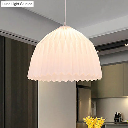 White Minimalist Acrylic Pendant Light - Perfect for Dining Room