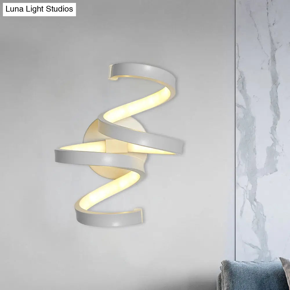 DecorBites™ DecorBites™ White Nordic LED Wall Sconce with Musical Note Design and Acrylic Shade for Living Room